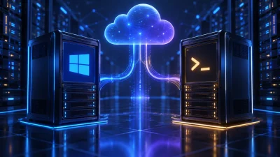 Windows VPS and Linux VPS environments compared side by side
